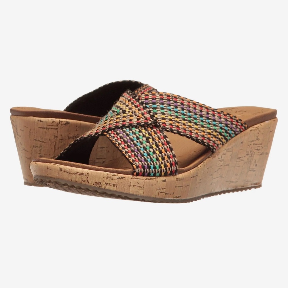 Skechers size 8 Wedge Cali Sandals - Picture 2 of 2